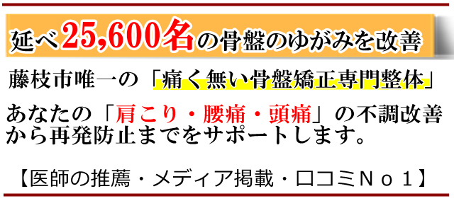 藤枝の整体・いろどり整体・痛く無い骨盤矯正
